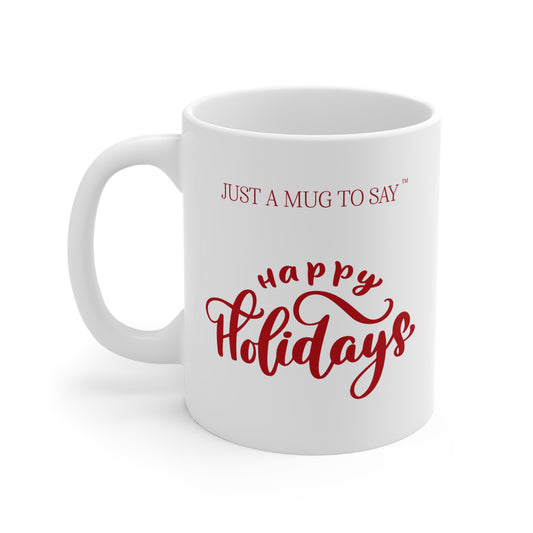 Happy Holidays Red Holiday Mug