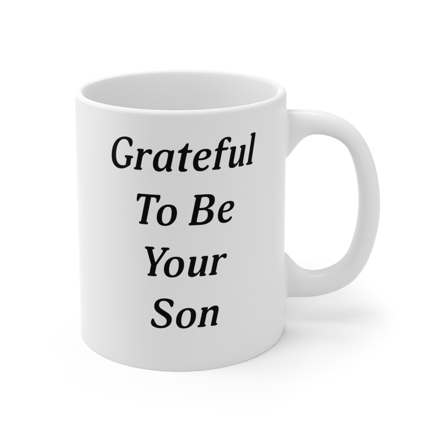 Happy Father's Day Grateful To Be Your Son Mug - Left-handed mug