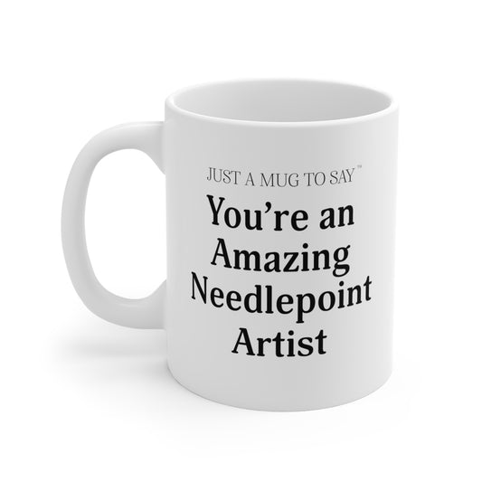 Needlepoint Artist Mug