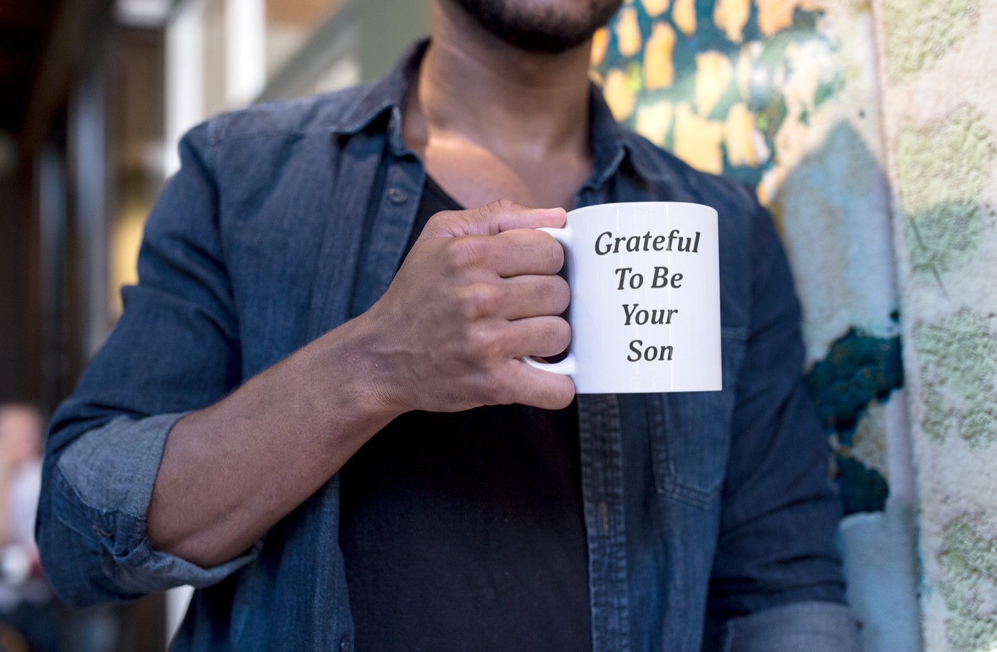 Happy Father's Day Grateful To Be Your Son Mug - Right-handed mug